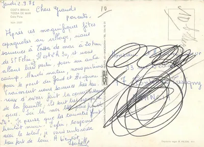 Cala Pola — Costa Brava, Tossa de Mar — Editor Peñayo, n° 2607 — Verso