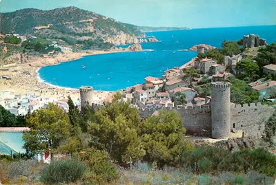 Costa Brava. Tossa de Mar — Vista geral da Vila Vella e da baía — Garcia Garrabella y Cia. S.R.C. n°1314