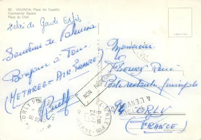 Plaza del Caudillo — Walencja — wydawca COBAS & CIA, nr 80 — Rewers