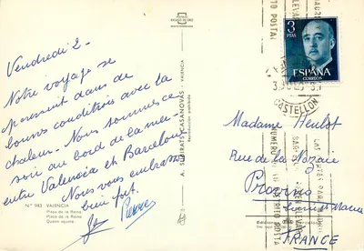 Place de la Reina — Valencja — wydawnictwo A. Subirats Casanovas — Rewers
