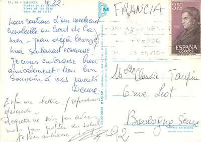 Valência — Vistas da Cidade — Edições Macian — Verso