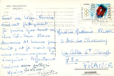 Valldemossa — Kościół i wieś w kwiecie — ICARIA foto-cine — Rewers