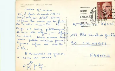 Kościół w Valldemossie — Maledonia — wydawca Otto Reus, nr 1062 — Rewers