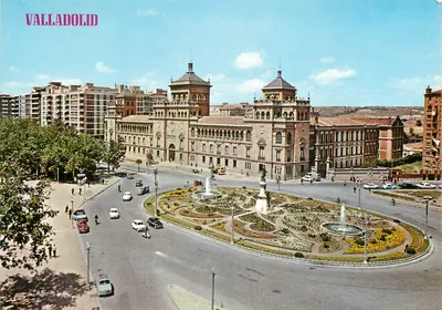Valladolid — Praça de Zorrilla e Academia de Cavalaria — Edições PARIS - J. M. - Zaragoza