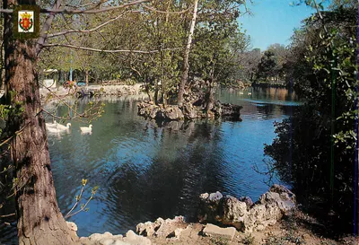 Estanque do Campo Grande com sua ilha — Valladolid — Éd. Escudo de Oro, n° 114