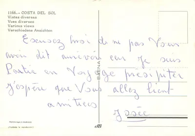 Costa del Sol — Verschillende uitzichten — Baena — Achterkant
