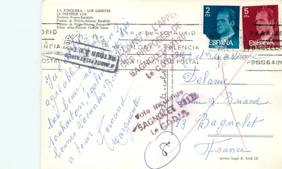 Adulana — Granica hiszpańska — wydawca nieznany — Rewers