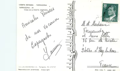 Costa Dorada — Tarragona, Salou, Miami Playa, Cambrils, Ampolla, Vilafortuny, Hospitalet, Ametlla de Mar, Montroig — wydawca RAYMOND S.A. — Rewers