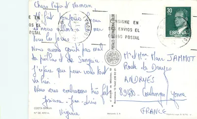 Costa Brava — paisagens e praias — Werticrom, S.A. N.º GE. 4012 m. — Verso