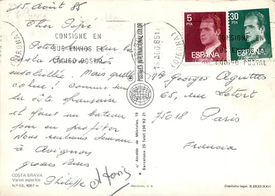 Costa Brava — Vários aspectos — Werticrom, S.A. — Verso