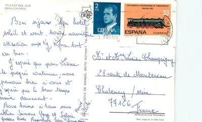Playas del Sur — Gran Canaria — editor BRITO, n° 1013 — Verso