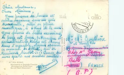 Monumento al Sagrado Corazón — Bilbao — Postal A. Abadal — Rewers