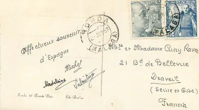Port Rondy — widok na wieś i góry — wydawca Edo Arribas, nr 25 — Rewers