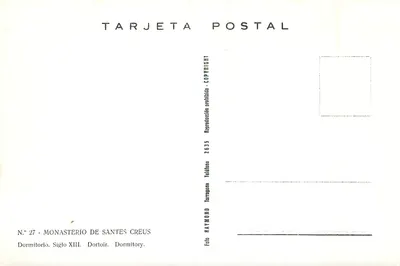 Sypialnia — Klasztor Santes Creus — Wydawca Raymond — Rewers