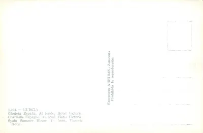 Glorieta — Murcia — Editor Arribas Zaragoza — Verso