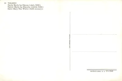 Toledo — Santa María La Blanca (século XIII) — Luis Arribas-Toledo — Verso