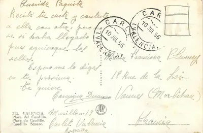 Plaza del Caudillo — Walencja — wydawca JDP nr 213 — Rewers