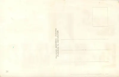 Lorca — vista da cidade e da Virgem — Éditions Arribas, série 31 — Verso