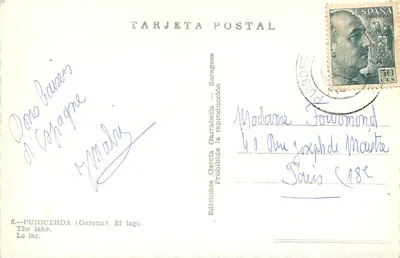 Puigcerdà (Gérone) — Jezioro — Wydawnictwo García Garrabella — Rewers