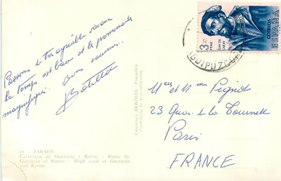 Rodovia de Guetaria e Ratón — Zaraouz — Éditions Arribas, n°60 — Verso