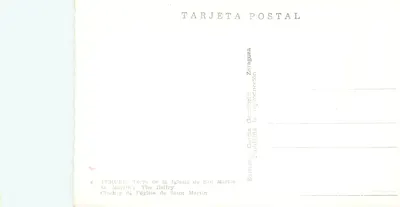 Térueel — Torre da Igreja de São Martinho — Edições García Garrabella — Verso