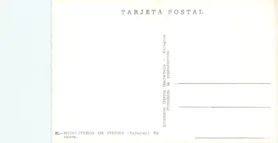 Klasztor w Piedrze — Zaragoza — Wydawnictwo García García — Rewers