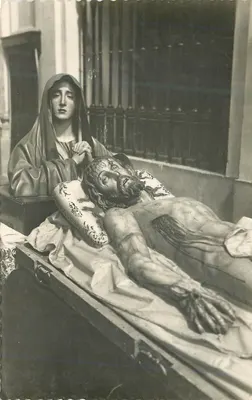 Valladolid — Convento de Santa Ana — Santa Ana e Cristo agonizante (G. Fernández)