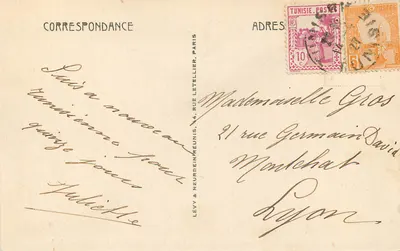 Tunis — Bardo — Pałac Beya — Schody Lwa — L L — Rewers
