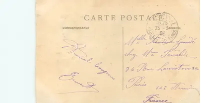 Ferryville - Pomnik ofiar « Farfadet et Lutin » — Zbiór H. De Waez — Rewers