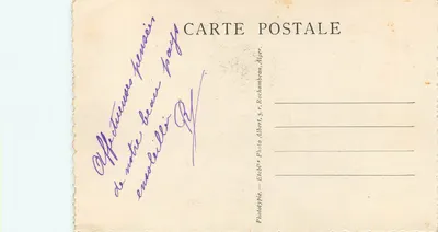 Tunis — O teatro municipal — Editor Albert, S. r. Rochambeau, Alger — Verso