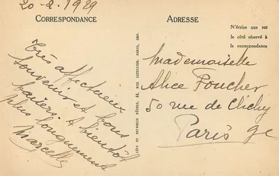 Sfax — A Avenida de Paris — Editor ND, n° 58 — Verso