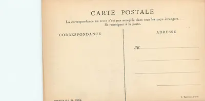 Tunesië - Korbous. Oude Romeinse baden — Agenda P.L.M. 1924, uitgever O. Chercurito — Achterkant