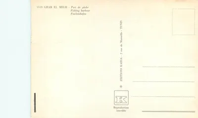 Ghar El Melh — Port rybacki — Wydawnictwo Kahla, Tunezja — Rewers