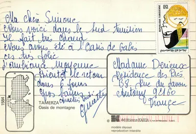 Oásis de montanha — Tamerza — edições KAHIA — Verso