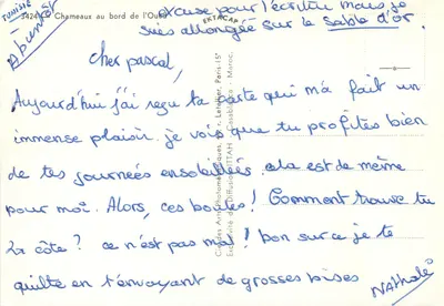 Kamile przy brzegu Ouedu — Tunezja — Wydawca EKTACAP — Rewers