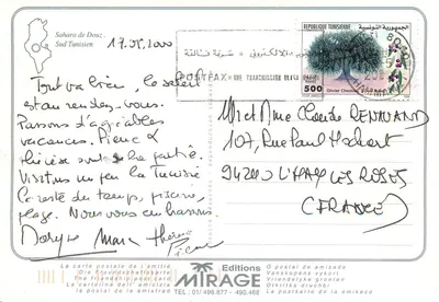 Dunas do Saara — Sul da Tunísia — Editions MIRAGE — Verso
