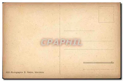 Beatushöhlen przy jeziorze Thunersee — wodospady — fotografia R. Gablier, Interlaken — Rewers