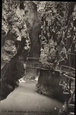 As Gorges do Trient - Cabeça do Leão — L.B. 3632 — Éditions Louis Burgy, Lausanne