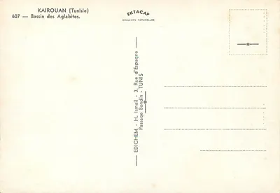 Bacia dos Aglabitas — Kairouan (Tunísia) — Editora EKTACAP — Verso