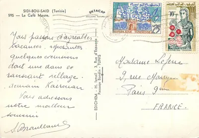 Sidi-Bou-Said — Kawiarnia Maure — Wydawnictwo Edicchem — Rewers