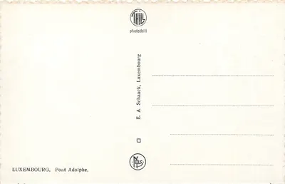 Luxemburgo — Ponte Adolphe — photothill — Verso