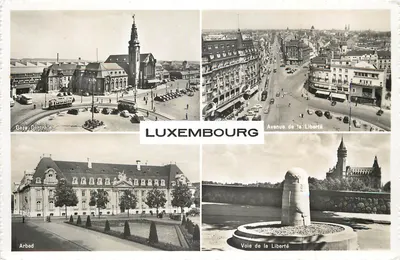 Luxemburgo — Estação Central, Avenida da Liberdade, Arbed, Via da Liberdade — Paul Kraus, No. 21