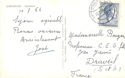 Luxemburg — Panorama — E.A. Schaack — Achterkant