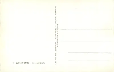 Luxemburgo — Vista geral — Edição Sibénale — Verso