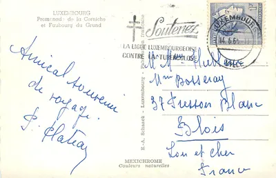 Vista de Luxemburgo — Passeio da Corniche e Faubourg du Grund — Editor IRIS — Verso