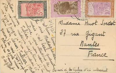 Majunga (Madagaskar) — Avenue de France — Edit Daoud Aladine, Majunga (Madagaskar) 13. — Rewers