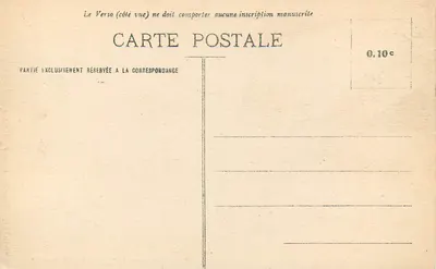 Tananarive — Schody Placu Colbert i ulicy Gallieni — Wydanie specjalne G. Gros i Dauthenoz, Tananarive — Rewers