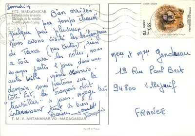 Secagem da baunilha — Madagascar — IRIS — Verso