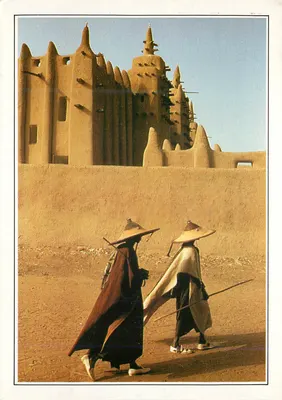 Djenné — A mesquita de argila — Edição Michel Renaudeau S.A. n° XXXV-C1