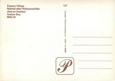 Wioska Popeye — Anchor Bay — Perfecta Advertising Ltd, n°131 — Rewers